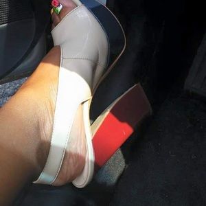 Ladies tri colored heel by Boutique 6